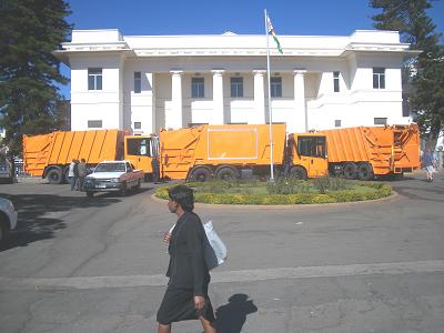 refuse trucks donated