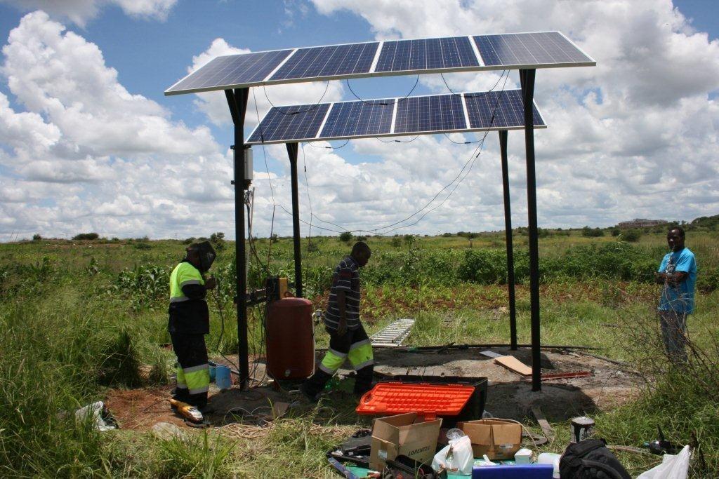 Solar powered community garden Bulawayo Zimbabwe